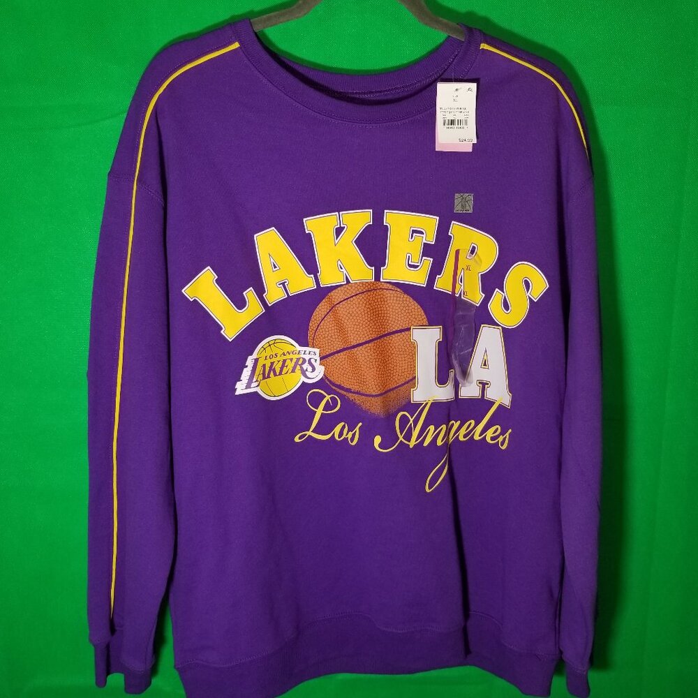 Los Angeles Lakers NBA Graphic Sweatshirt Purple Women‎ Size XL Showtime 2022